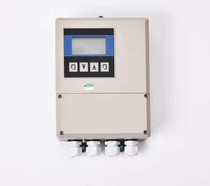 Split electromagnetic flow meter 10m cable 316L electrode lining Teflon square gauge head flange flow meter