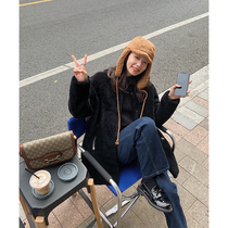 CC fur limited retro grocery store imported merino wool fur coat women