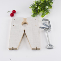 Wooden table plug Kung fu table cutting and making jewelry cushion board V-shaped three-plywood material handmade processing custom customization