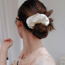 TWOR hand-sewn 30 m heavy weight satin silk Mulberry silk large intestine Hairband retro French ins hair accessories