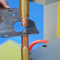 Hot sale pneumatic nut spot welding machine M8 M10 nut screw cap quick welding machine free welding sample