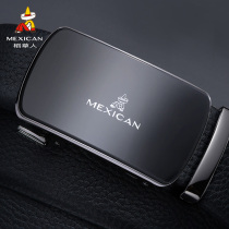 Rice Straw Man Leather Belt Men Genuine Leather Automatic Buttoning Pants Belts Young Pure Cow Leather Leisure Business Youth Tide