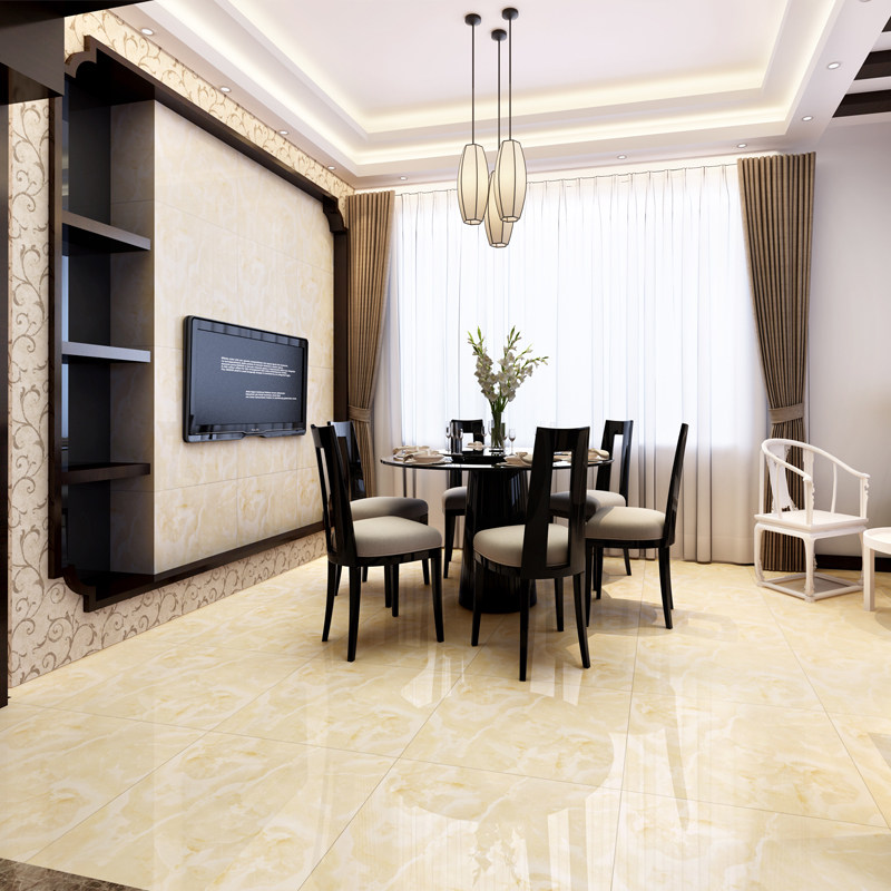 宏图瓷砖 全抛釉地砖客厅瓷砖800800玻化砖佛山防滑地板砖800x800