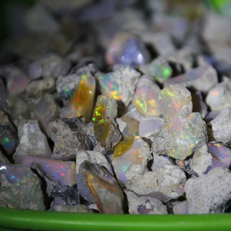 欧泊原石 天然欧珀矿标 打磨练手好料 欧泊小料