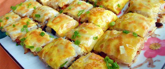 洪湖名小吃武汉风味三鲜豆皮早点新鲜现做真空保鲜装 3份包邮