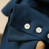 High-end aesthetic I did not hesitate to take down the fashionable bright line lock edge double-breasted blazer womens early spring new