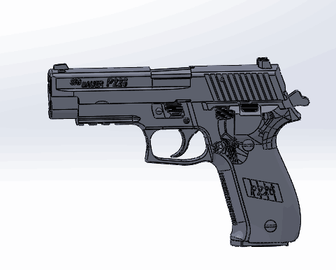 【北极诚品】西格绍尔mk25塑料模型不可发射cos道具 沙发套兼容