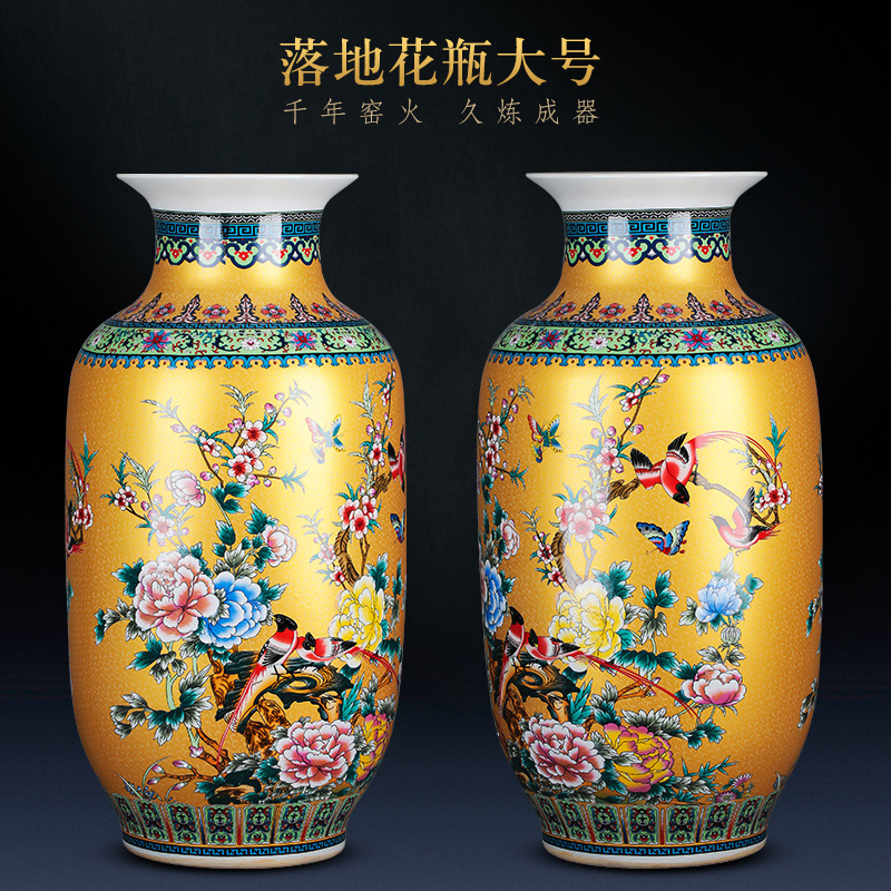 Porcelain of jingdezhen ceramics of large vases, large modern new Chinese style home sitting room adornment is placed