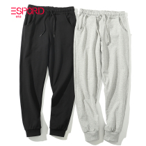 Pure cotton pumping guard pants bundled leisure pants men and women loose waist tide sports pants small feet closed their mouths to repair their trousers