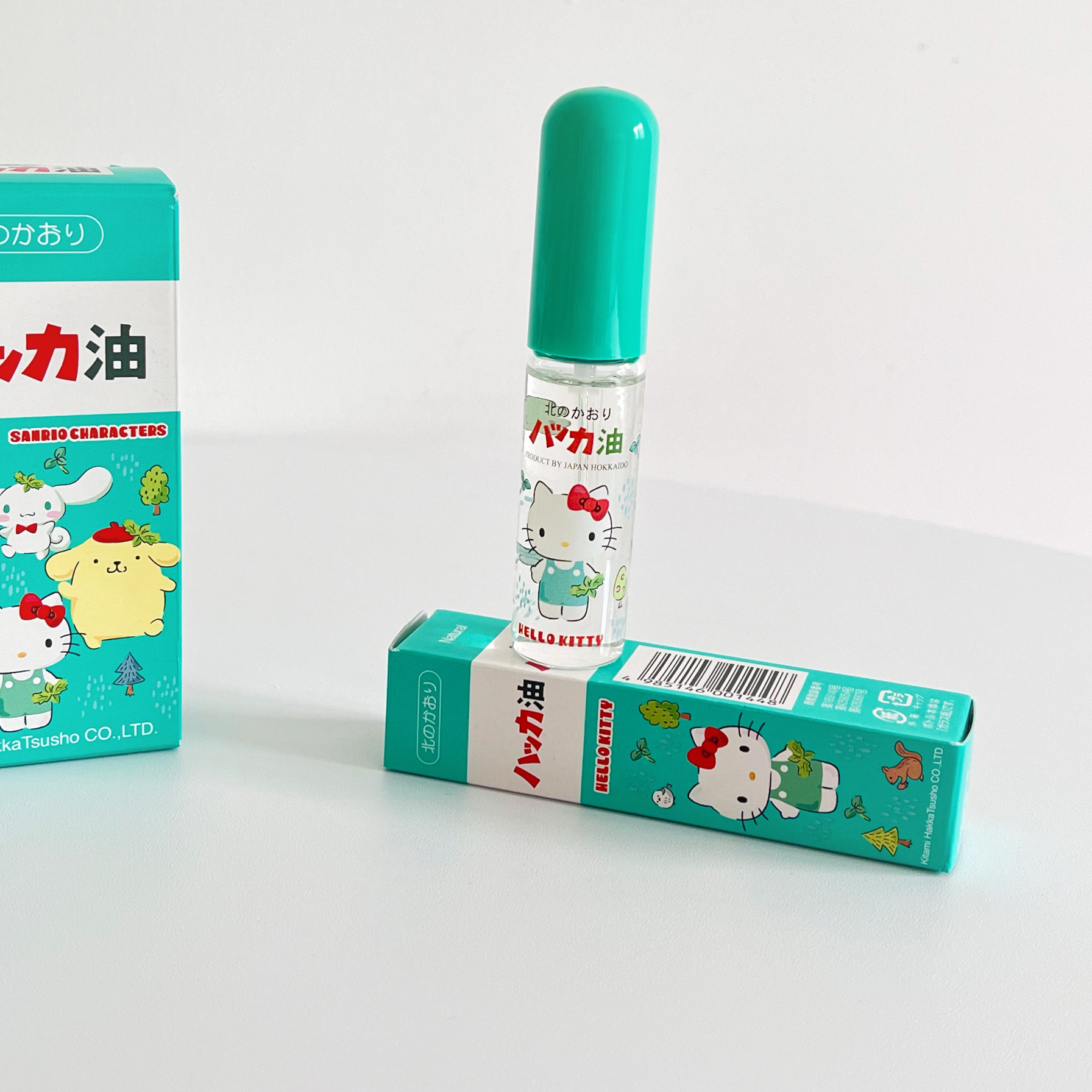 【日本直邮】 日本 KINCHO 北海道北见 hello kitty限量版 薄荷油清凉油喷雾11.5ml