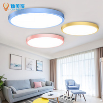 LED ceiling lamp Atmospheric simple modern style round household living room room balcony Macaron bedroom lamp