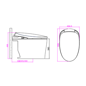 【JOMOO】九牧一体式智能马桶无水箱即热式全自动智能座便器S500