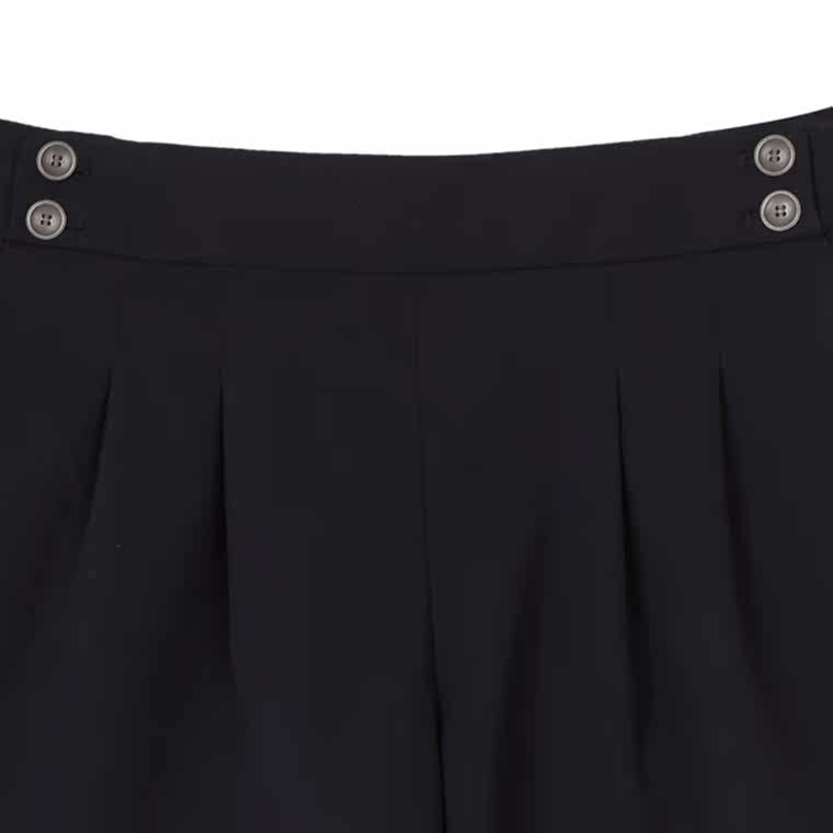 【折】ESPRIT女士简约时尚显瘦纯色休闲短裤-025EE1C010吊牌价399