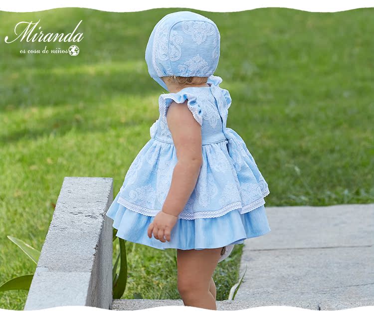 西班牙童装miranda宫廷复古公主女童 春夏连衣裙104生日周岁百天_7折