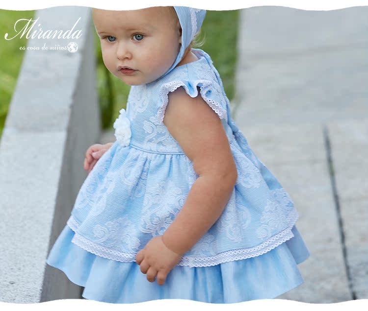 西班牙童装miranda宫廷复古公主女童 春夏连衣裙104生日周岁百天_7折