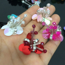 Custom handmade nail beads multi-color tube bead cloth stickers clothes shoes bag hat DIY decorative patch accessories