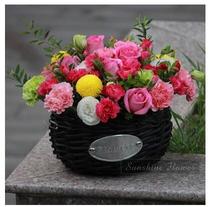 Birthday wishes flower basket visit condolences flowers Shanghai flowers Supu West Pudong flower shop flower flower shop flower flower shop