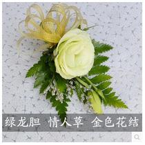 Shanghai bellflower corsage flowers guest corsage Magnet pin corsage Business celebration Opening annual meeting