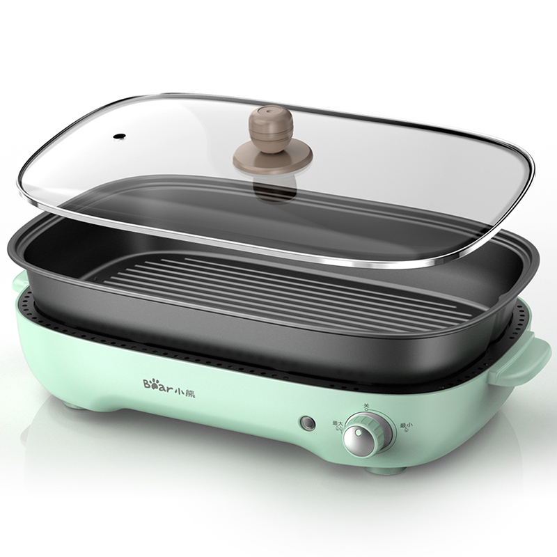 xiaoxiong electric grill barbecue pot domestic electric grill plate smokeless barbecue plate barbecue machine hot pot barbecue integrated pot net red