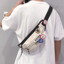 Lining Li Ning mens and womens chest bag Casual waist bag Fashion all-match messenger bag Canvas shoulder bag Chinese style