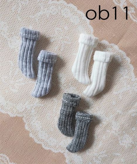 Obitsu11ob11 Meijie Pig 12 point Soft Ru Thin Thread Flipped Short Socks and Socks Obitsu11ob11 Meijie Pig 12 point Soft Ru Thin Thread Flipped Short Socks and Socks