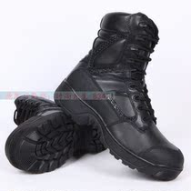 New special combat boots black high-top with side zipper cowhide waterproof tactical boots tooling locomotive cowhide boots