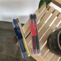 South Korea into KOU bristles with fine and flexible natural teeth for domestic men and women Oral cleaning of the head toothbrush