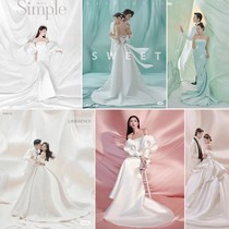 Studio indoor pearlescent curtain photography silk monochrome photo background cloth wedding satin photo photography background