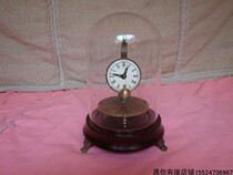 Antique collection 1855 German porcelain plate rotating ball mechanical winding old clock hanging clock Western objects