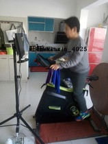 Punch-free 14-55 inch LCD TV monitor floor bracket mobile lifting and rotating folding vertical rack