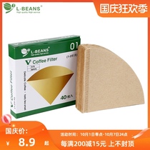 Drip coffee appliance special no bleaching puree coffee cone filter paper V01 filter paper 1-2 for human use