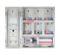 Transparent plastic master 6 household electric meter box insert prepaid single-phase electronic electric meter box six-position switch box