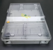 Transparent three-phase 2-family electric meter box Card Prepaid Control Power Box Distribution Box PV Power Box Three-phase two