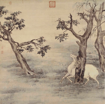 Qinggaos Pei Shuangjun Chart Ultra High Qing Electronic Picture Decoration Spray Painting Appraisal of the Imitation Country Painting Material