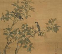 Qing Ma Quan White Head Ronggui Picture Vertical Axis electronic picture decoration inkjet identification copying Chinese painting material