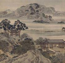 Qing Yuanpyo Green Shutang Picture Volume Ultra-high-definition electronic picture decoration inkjet identification copy Chinese painting material