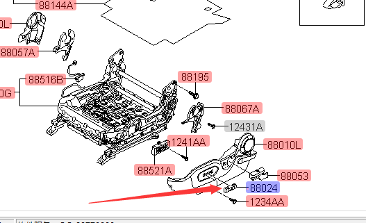 Adapted Imports Modern Coolers 09-11 Years Seat Adjustment Button Handle Adjustment Front And Rear Switch Car Accessories