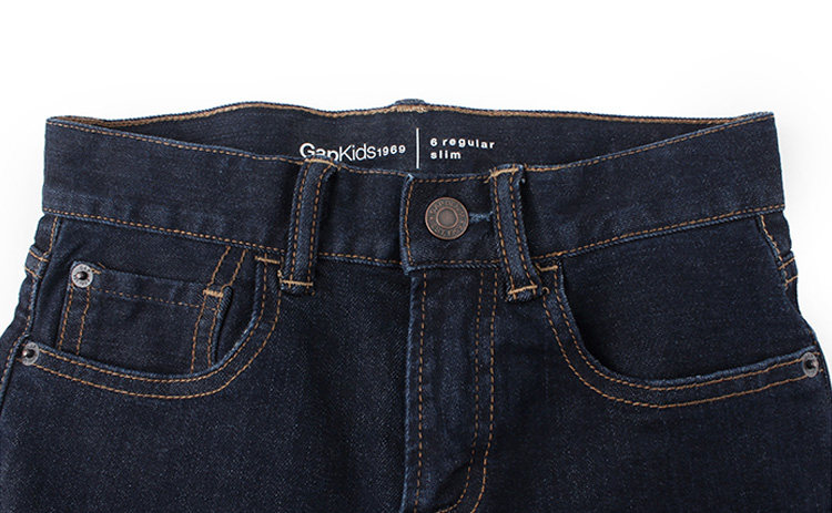 gap男童 舒适高弹力中腰修身牛仔裤231745 e 2018夏装新款 平铺尺码表