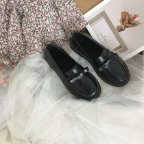 Day Ensemble Soft Leather 2022 New Gentleness Small Leather Shoes Schoolgirl Mary Treasures Shoes Retro Inn Wind JK Uniform Shoes