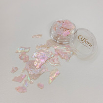 QJforu Nail Art Abalone Shell Colorful Shell Ins Japanese Internet Celebrity Nail Art Jewelry Ultra Thin Colorful Shell
