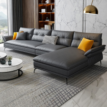 Modern minimalist washout nanotech cloth sofa combined living room Nordic small family light lavish latex fabric sofa