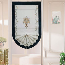 European Jaou villa flannel embroidered gauze curtain multicolor roman curtain study stairs partition balcony decorative curtain