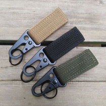 Outdoor tactical equipment Nylon webbing keychain Hanging buckle Eagle mouth hook Belt carabiner backpack hook