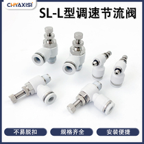 White throttle valve regulating valve connector SL4 6 8 10 12-04 03 02 01 M5 pneumatic control valve