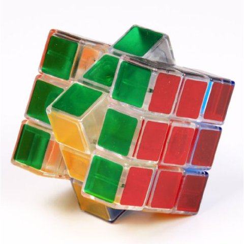 正品包邮国甲一代无色 透明精品三阶魔方 超炫冰三阶儿童益智玩具