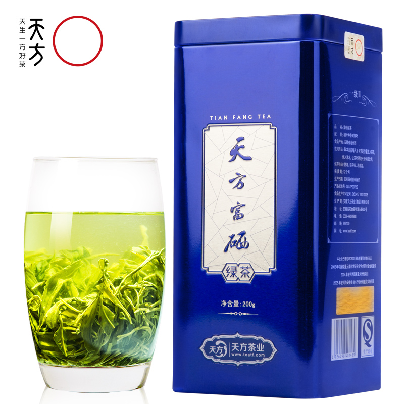 天方富硒茶一级Ⅱ高山云雾毛峰茶叶绿茶200g新产品展示图5