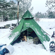 Hong Kong direct purchase Luxe Mega Horn outdoor camping Gstove wood stove 3-4 people pyramid tent