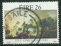 Irish Letter Pin 1985 Cork City Charter 26p Letter Pin