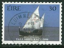 Irish Shin Pin 1998 Sailing Championship 30p Self-adhesive Letter Pin