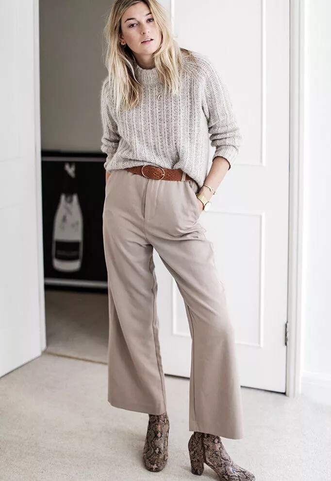 阔腿裤已买好,该配什么鞋呢?